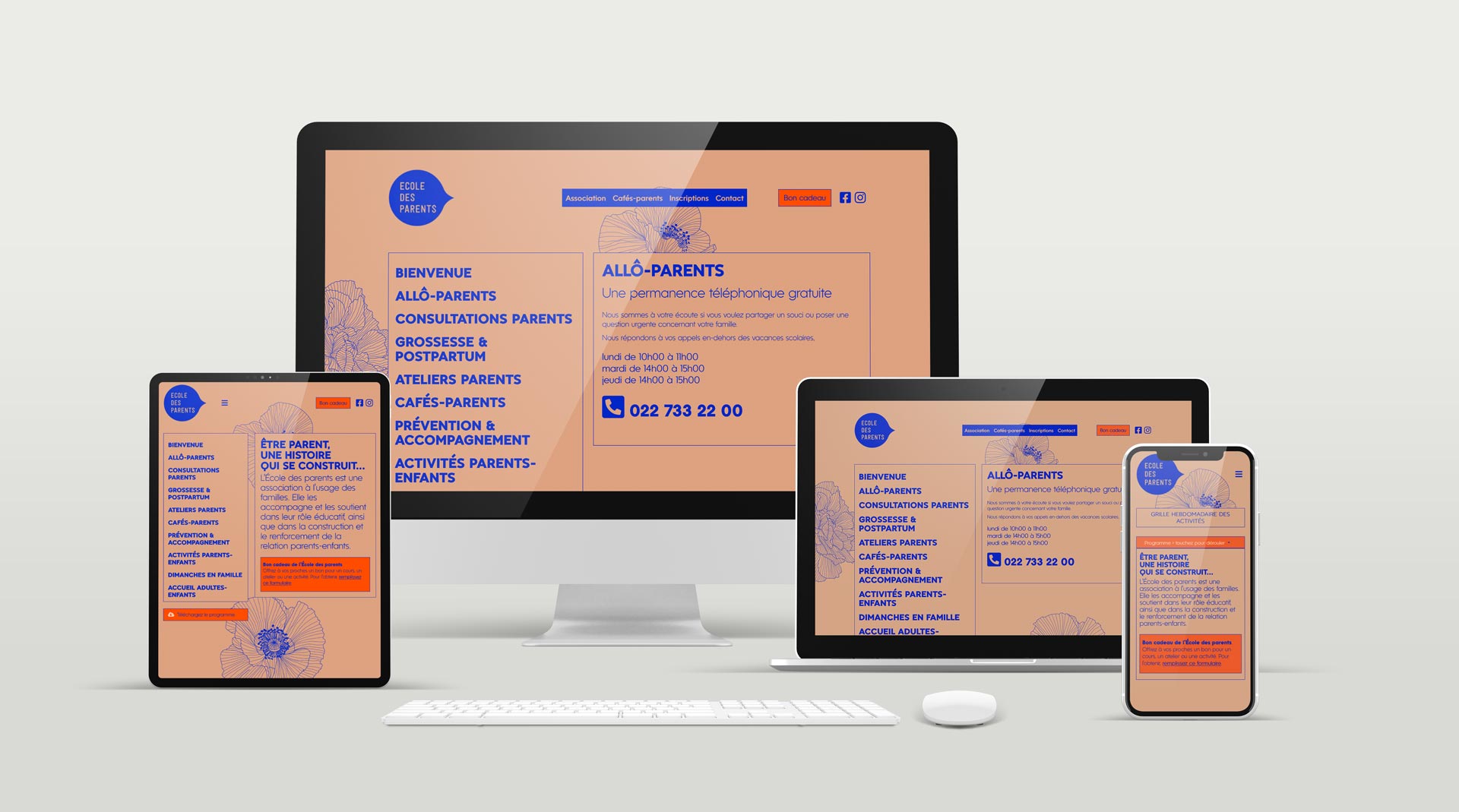 Site Internet pour l'école des parents