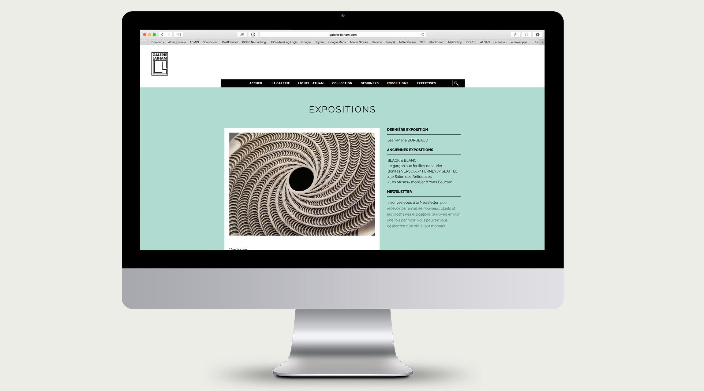 Vue sur l'ordinateur de bureau